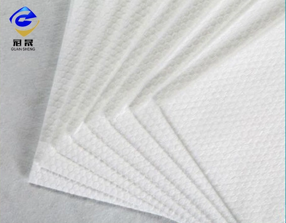 Hot Sell Flushable Woodplup Spunlace 30%Viscose70%Woodpulp Pearl DOT Nonwoven Fabric for Wet Tissue and Wet Wipes