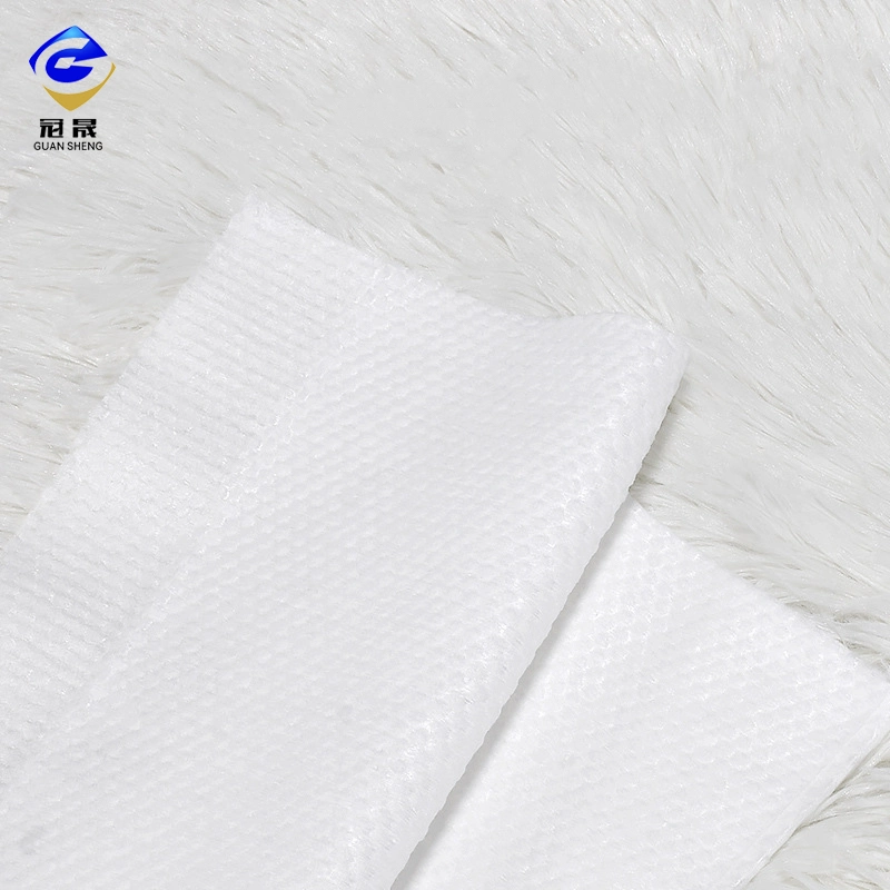 Made in China Hot Seller Flushable Woodplup Spunlace Tencel/Viscose Pearl DOT Nonwoven Fabric for Wet Tissue/ Wet Wipes