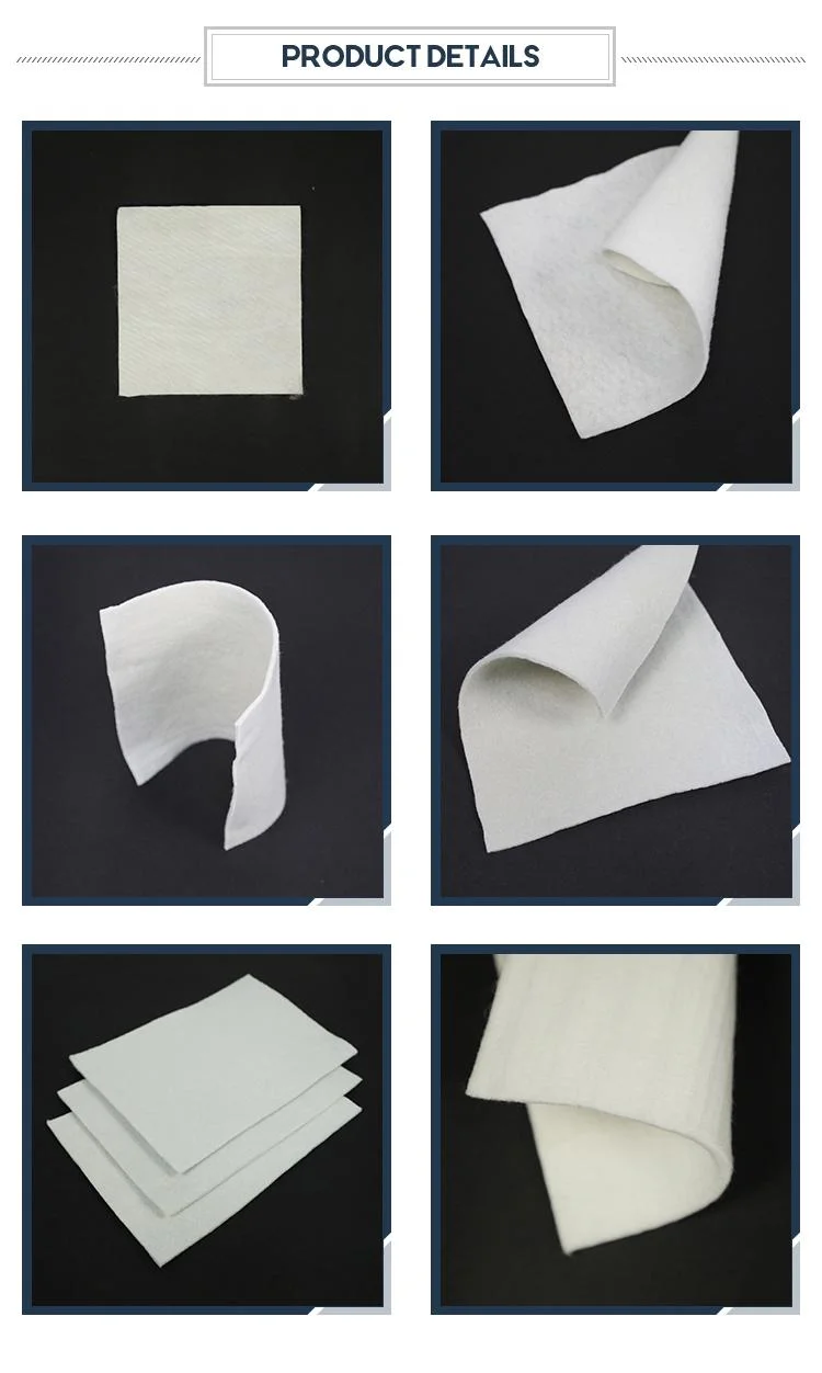 Pet Polyester Continuous Filament Needle Punched Nonwoven Geotextile Fabric for Filtration and Separation