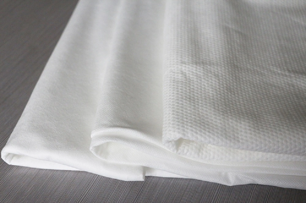 Customized Plain Embossed Pet and Rayon Spunlace Non-Woven Fabric Roll, Spunlace Nonwoven Viscose&Polyester Rolls Nonwoven Fabric for Bath Towels/Wet Wipes