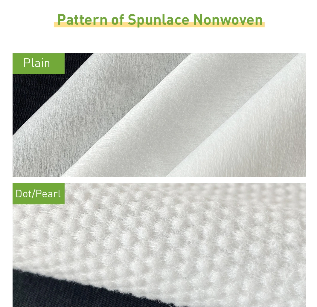 10% off 70% Wood Pulp 30% Viscose Spunlace Nonwoven Fabric for Wet Toilet Paper