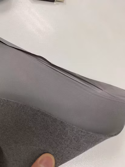 Nubuck Looking Microfiber Huafon Leather Non-Woven Microfiber Safety S1 Upper Coated, Sports and Casual