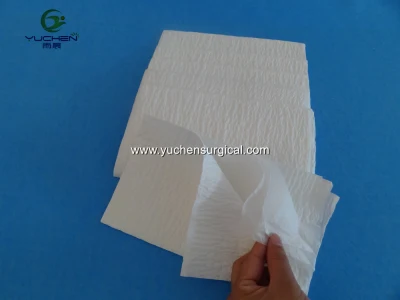 Disposable Surgical Reinforced Hand Paper Woodplup Towel with 4 Ply