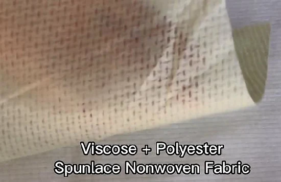 China Manufacture Supplier Polyester/Viscose Spunlace Nonwoven Fabric for Wipes