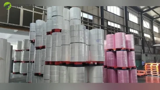 China Manufacturer Recycled Polyester Spunbond Nonwoven Fabric, Pet Spunbond Non Woven Fabric Roll, RPET Non-Woven Fabric Factory for Packaging/Bags/Curtain